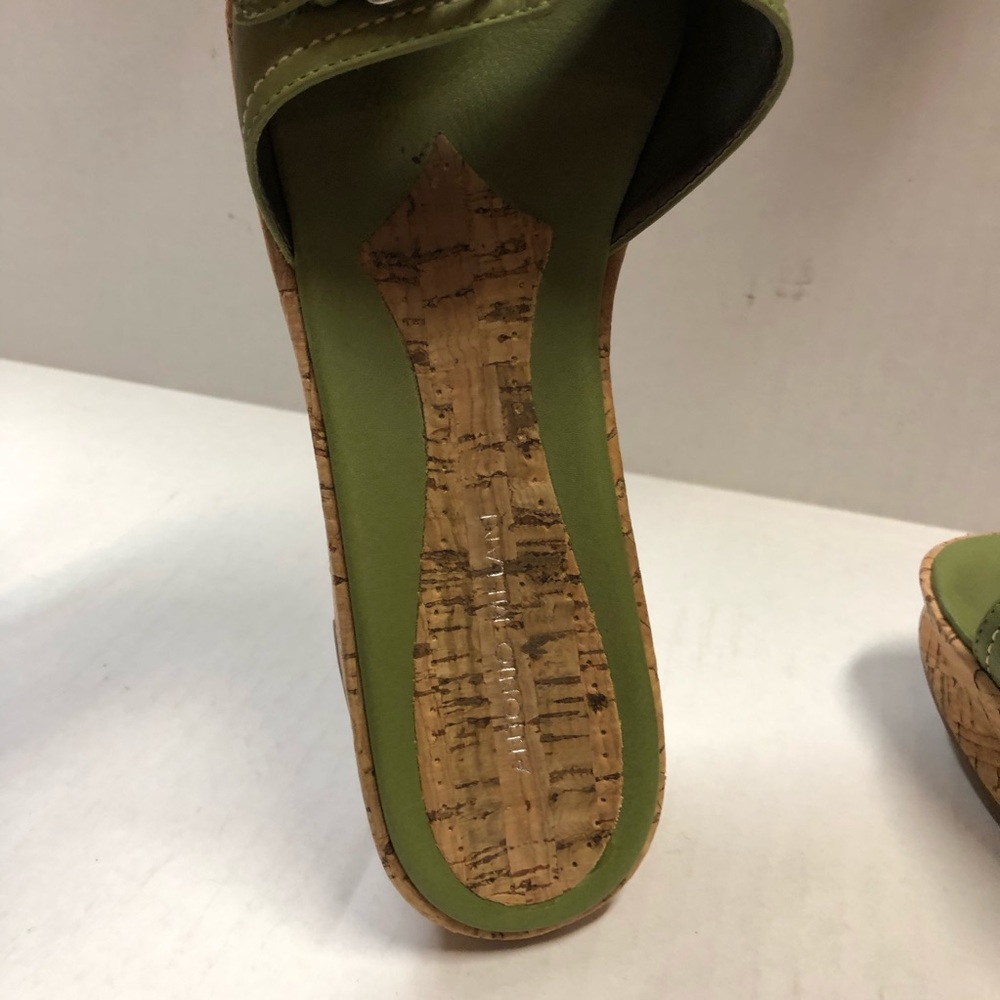 Olive Green Wedge Slide, Antonio Melani size 9 - Picture 11 of 11